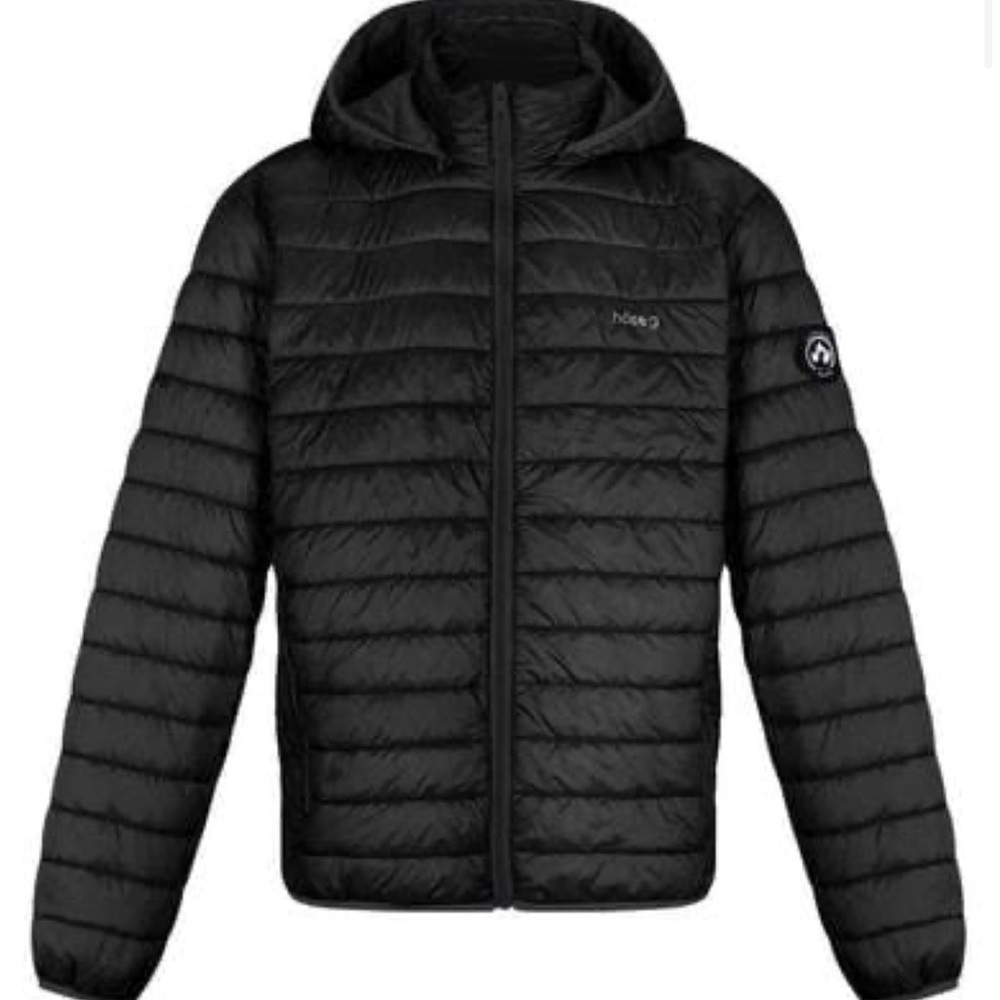 NEW Men’s Black Alpafill Puffer Alpaca Insulated Winter Jacket Coat Size Large